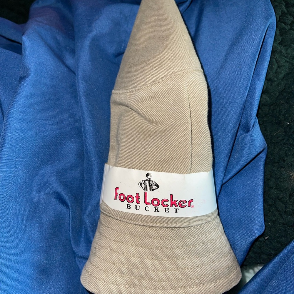 Tan Bucket Hat with Embroidered Logo